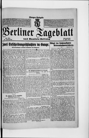 Berliner Tageblatt und Handels-Zeitung vom 05.07.1913