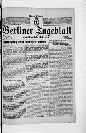 Berliner Tageblatt und Handels-Zeitung vom 06.07.1913