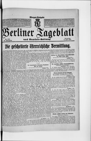 Berliner Tageblatt und Handels-Zeitung vom 08.07.1913