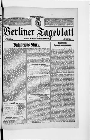 Berliner Tageblatt und Handels-Zeitung vom 12.07.1913