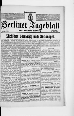 Berliner Tageblatt und Handels-Zeitung vom 17.07.1913