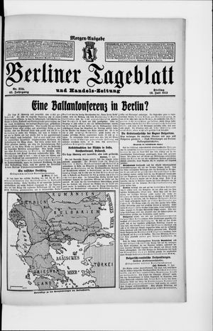 Berliner Tageblatt und Handels-Zeitung vom 18.07.1913