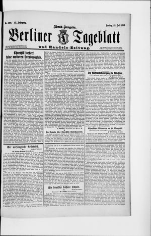 Berliner Tageblatt und Handels-Zeitung on Jul 18, 1913