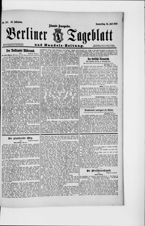 Berliner Tageblatt und Handels-Zeitung vom 24.07.1913