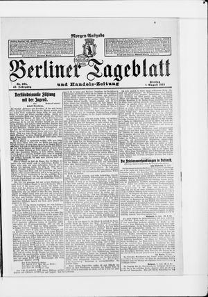 Berliner Tageblatt und Handels-Zeitung vom 01.08.1913