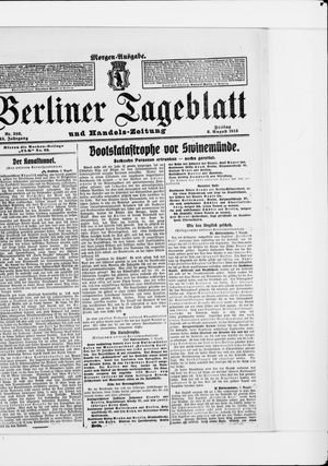 Berliner Tageblatt und Handels-Zeitung vom 08.08.1913