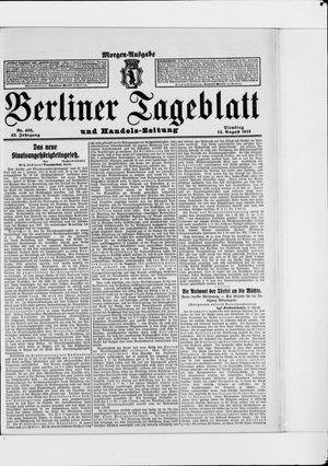 Berliner Tageblatt und Handels-Zeitung vom 12.08.1913