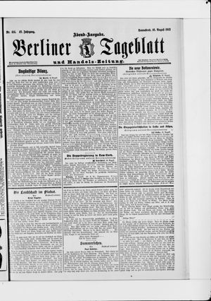 Berliner Tageblatt und Handels-Zeitung vom 16.08.1913