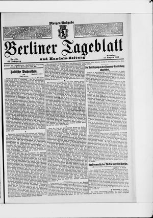 Berliner Tageblatt und Handels-Zeitung vom 17.08.1913