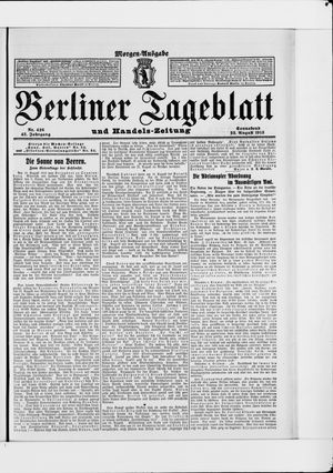 Berliner Tageblatt und Handels-Zeitung vom 23.08.1913