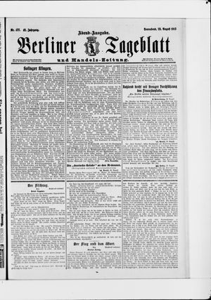 Berliner Tageblatt und Handels-Zeitung vom 23.08.1913