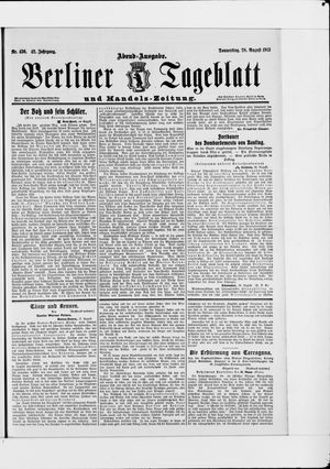 Berliner Tageblatt und Handels-Zeitung vom 28.08.1913
