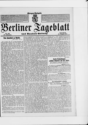 Berliner Tageblatt und Handels-Zeitung vom 30.08.1913