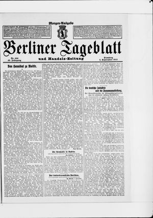 Berliner Tageblatt und Handels-Zeitung vom 02.09.1913