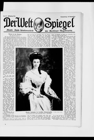 Berliner Tageblatt und Handels-Zeitung vom 18.09.1913