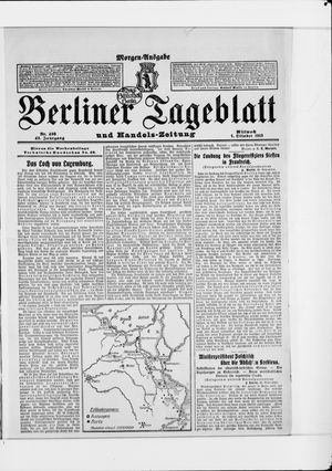 Berliner Tageblatt und Handels-Zeitung vom 01.10.1913