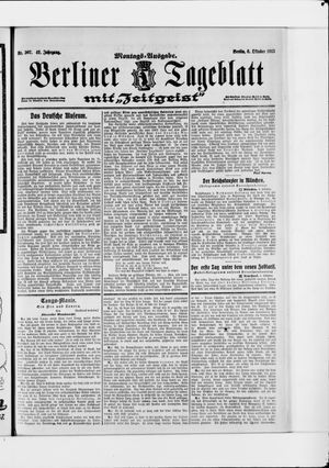 Berliner Tageblatt und Handels-Zeitung vom 06.10.1913