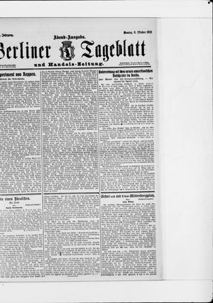 Berliner Tageblatt und Handels-Zeitung vom 06.10.1913