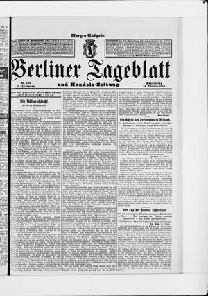 Berliner Tageblatt und Handels-Zeitung vom 16.10.1913
