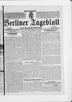 Berliner Tageblatt und Handels-Zeitung vom 17.10.1913