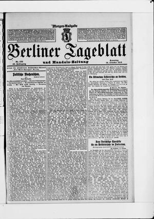 Berliner Tageblatt und Handels-Zeitung vom 19.10.1913