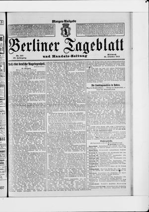 Berliner Tageblatt und Handels-Zeitung vom 22.10.1913