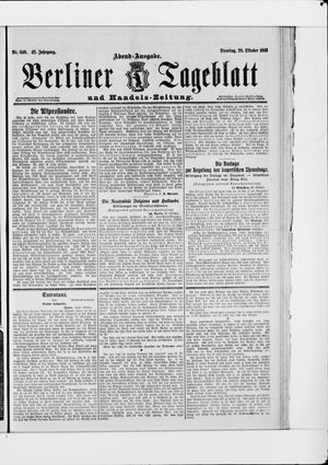 Berliner Tageblatt und Handels-Zeitung vom 28.10.1913