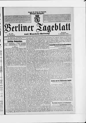 Berliner Tageblatt und Handels-Zeitung vom 02.11.1913