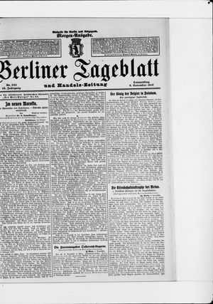 Berliner Tageblatt und Handels-Zeitung vom 06.11.1913