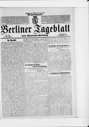 Berliner Tageblatt und Handels-Zeitung vom 08.11.1913