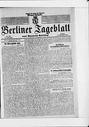 Berliner Tageblatt und Handels-Zeitung vom 14.11.1913
