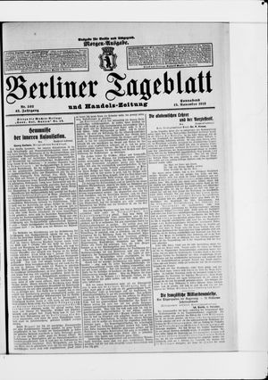 Berliner Tageblatt und Handels-Zeitung vom 15.11.1913