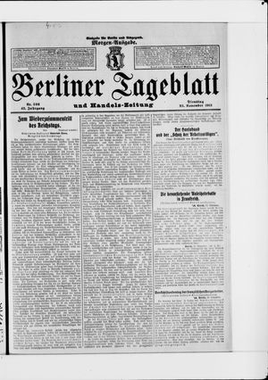 Berliner Tageblatt und Handels-Zeitung vom 25.11.1913
