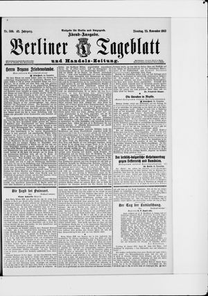 Berliner Tageblatt und Handels-Zeitung vom 25.11.1913