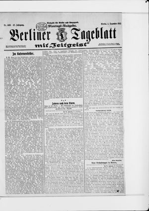 Berliner Tageblatt und Handels-Zeitung on Nov 30, 1913