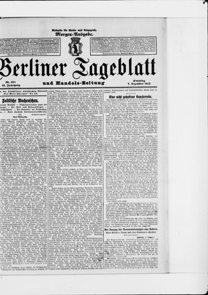 Berliner Tageblatt und Handels-Zeitung vom 07.12.1913