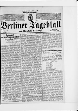 Berliner Tageblatt und Handels-Zeitung vom 09.12.1913