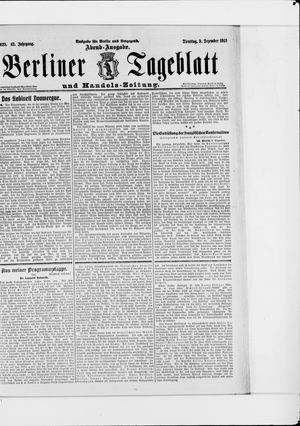 Berliner Tageblatt und Handels-Zeitung vom 09.12.1913