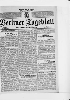 Berliner Tageblatt und Handels-Zeitung vom 10.12.1913