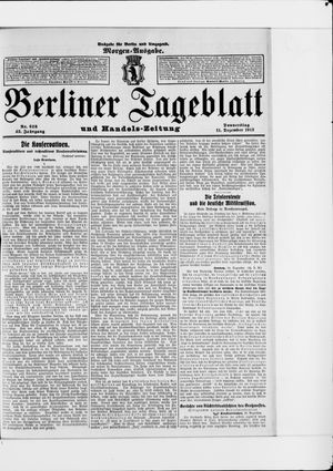 Berliner Tageblatt und Handels-Zeitung vom 11.12.1913
