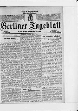 Berliner Tageblatt und Handels-Zeitung vom 13.12.1913
