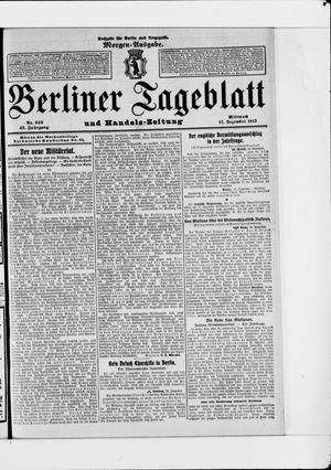 Berliner Tageblatt und Handels-Zeitung vom 17.12.1913
