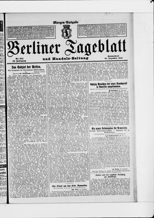 Berliner Tageblatt und Handels-Zeitung vom 27.12.1913