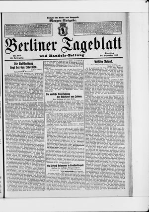 Berliner Tageblatt und Handels-Zeitung vom 30.12.1913