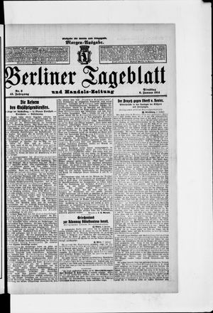 Berliner Tageblatt und Handels-Zeitung vom 06.01.1914