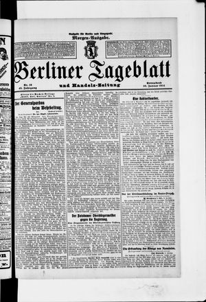 Berliner Tageblatt und Handels-Zeitung vom 10.01.1914