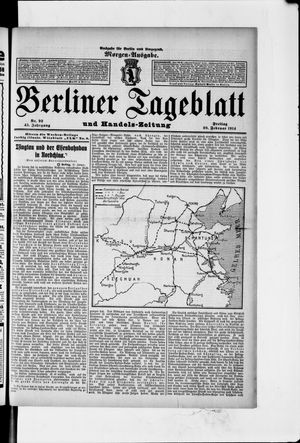 Berliner Tageblatt und Handels-Zeitung on Feb 20, 1914