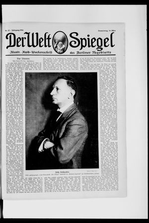 Berliner Tageblatt und Handels-Zeitung vom 19.03.1914