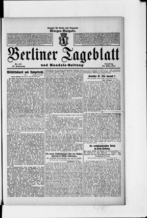 Berliner Tageblatt und Handels-Zeitung vom 24.03.1914