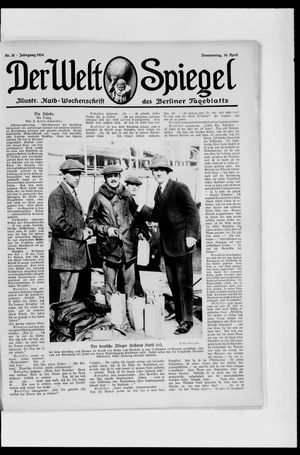Berliner Tageblatt und Handels-Zeitung on Apr 16, 1914